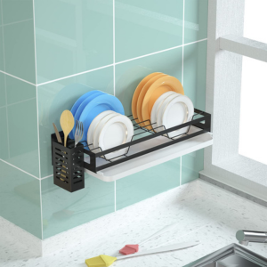 Dish Drying Rack Wall Mounted Dish Drying Rack with Holder