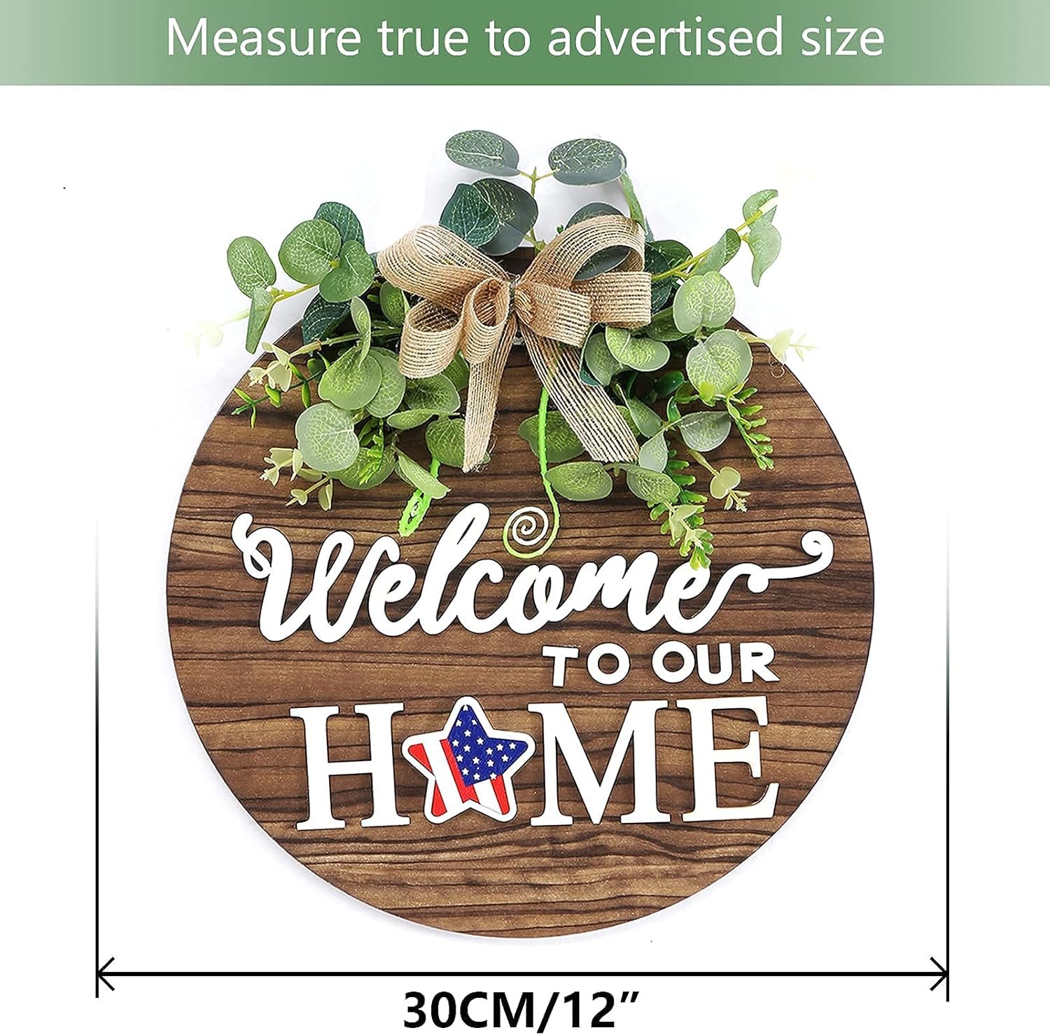 Welcome Sign Front Door Decoration