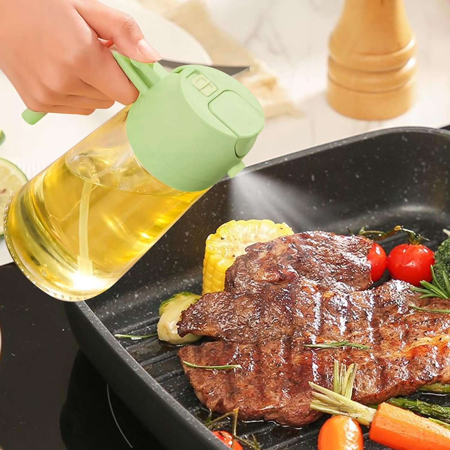 Olive Oil Dispenser & Sprayer Bottles