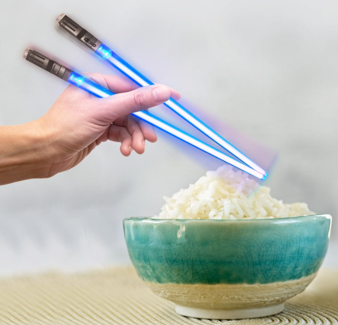 LED Glowing Light Saber Star Wars Chop Sticks