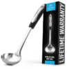 Stainless Steel Soup Ladle Silver Black-12