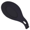 Black Silicone Ladle Holder Large Spoon Rest