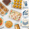 Pan 10 Pcs Nonstick Gold Steel Oven Bakeware