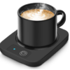 Coffee Electric Mug Warmer with Aluminum Metal Panel